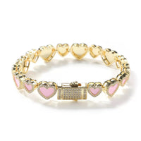 Luxe gold heart bracelet