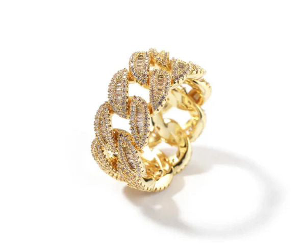 Cuban link ring