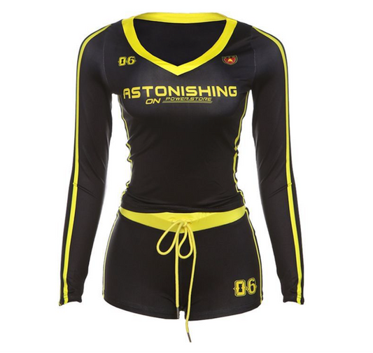 Black/Yellow two piece set