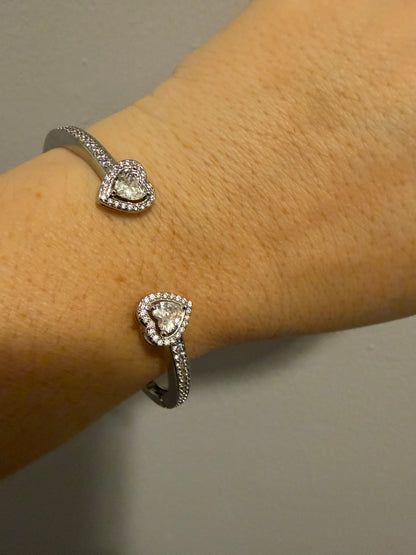 Adjustable Heart Bangle