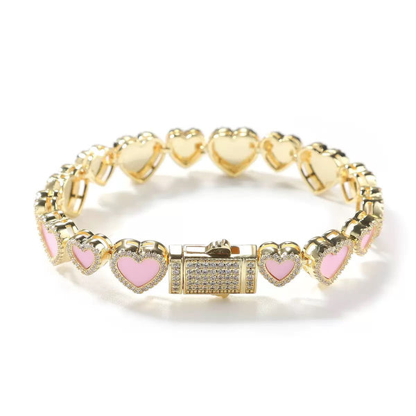 Luxe gold heart bracelet