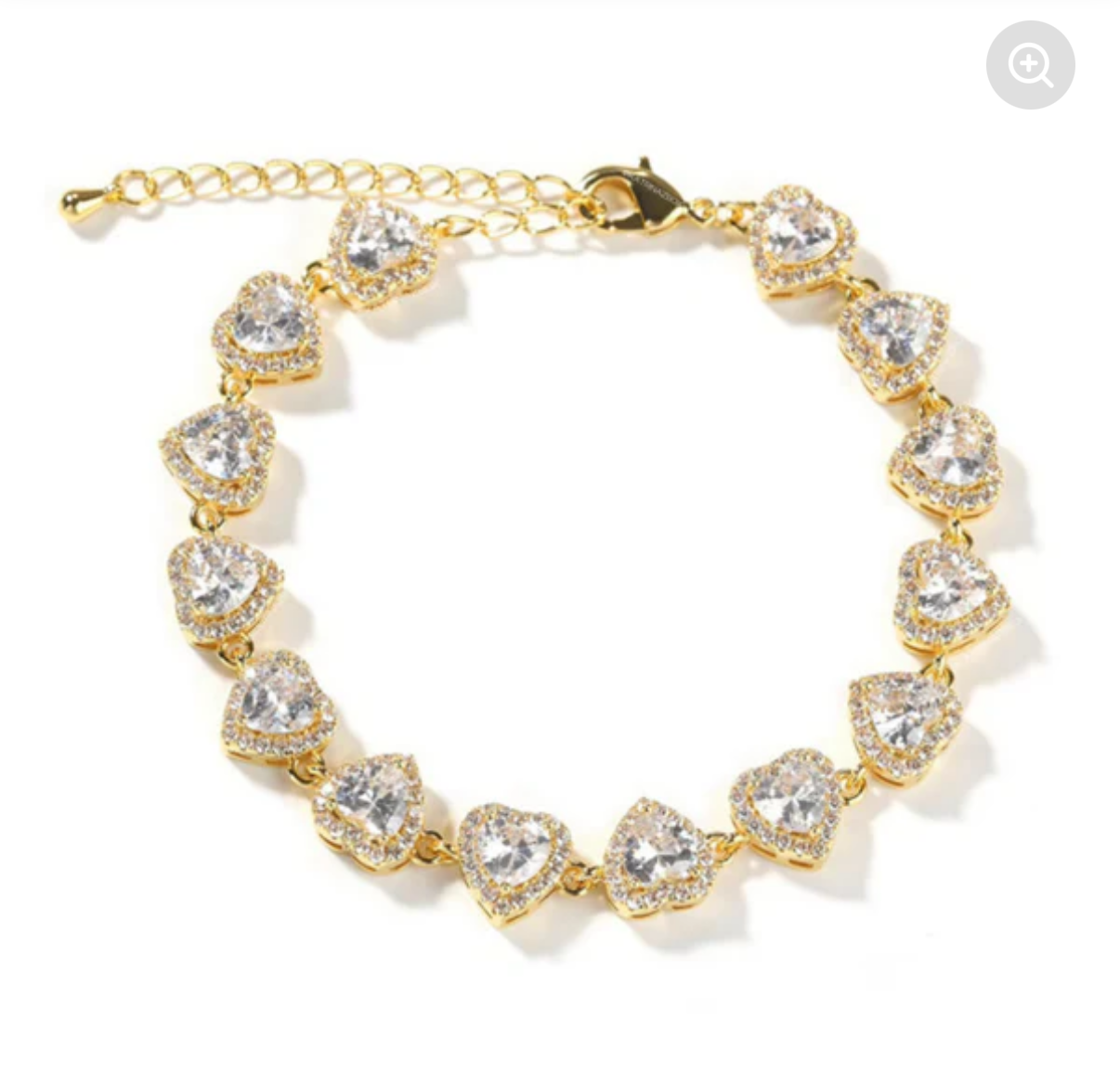 Diamond adjustable bracelet