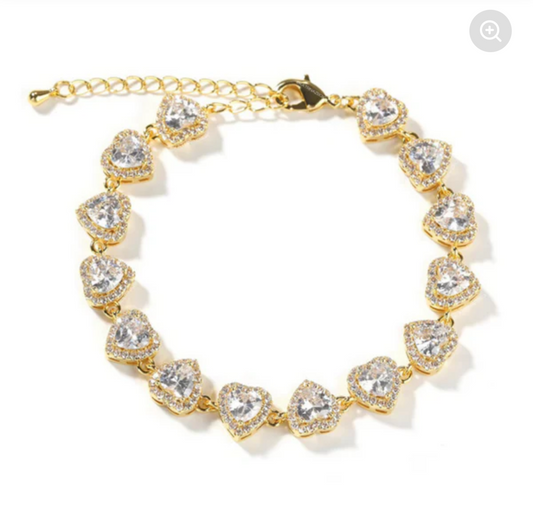 Diamond adjustable bracelet