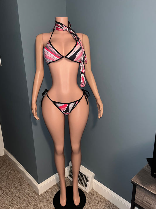Pink two piece swim