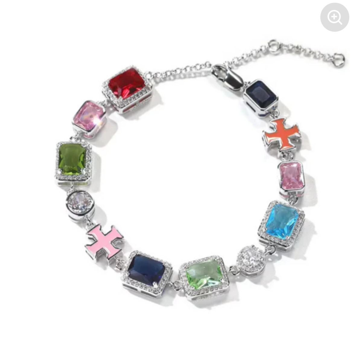 Colorful gemstone bracelet