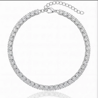 Silver anklet