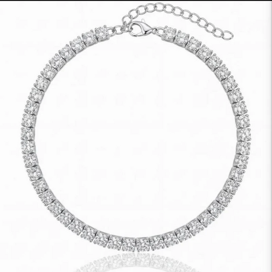 Silver anklet