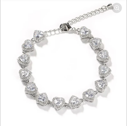 Diamond adjustable bracelet