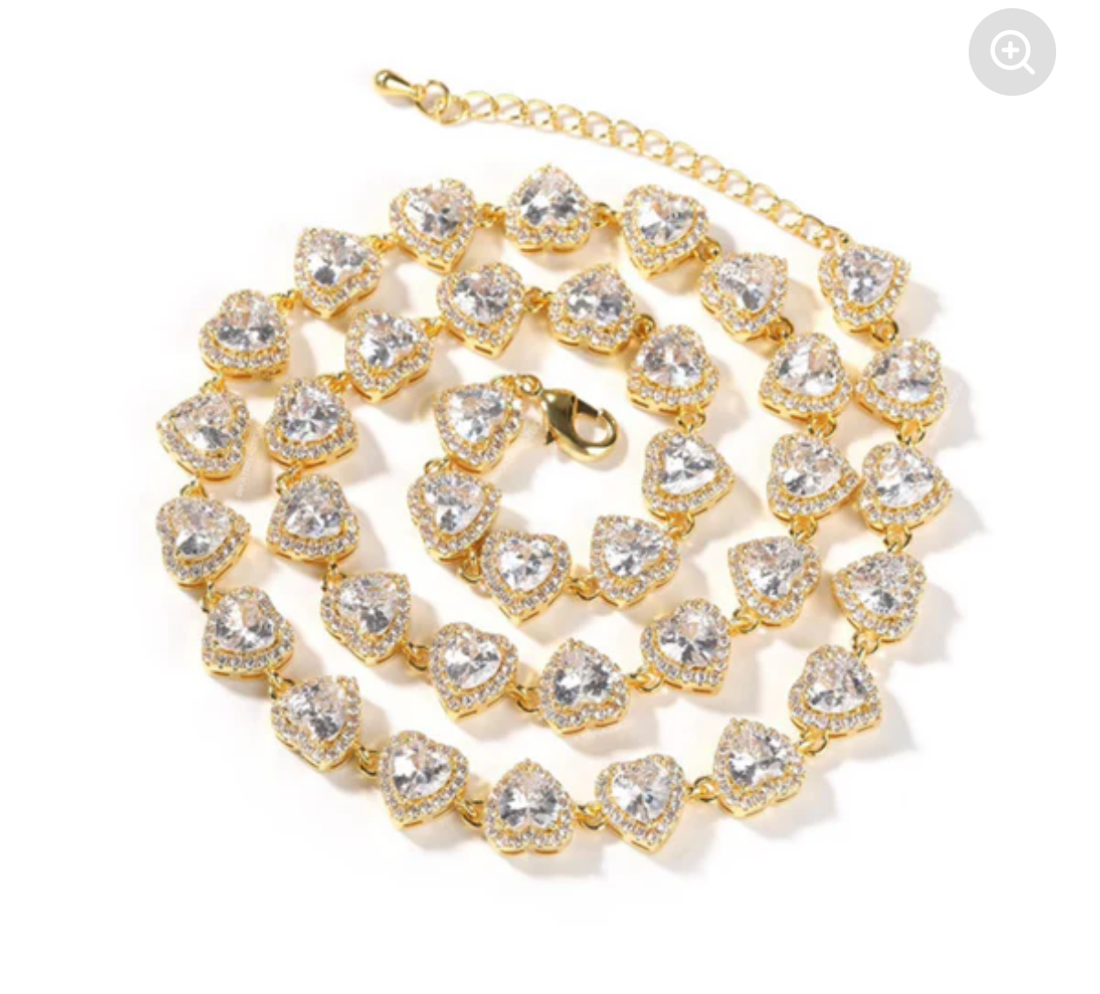 Gold heart necklace
