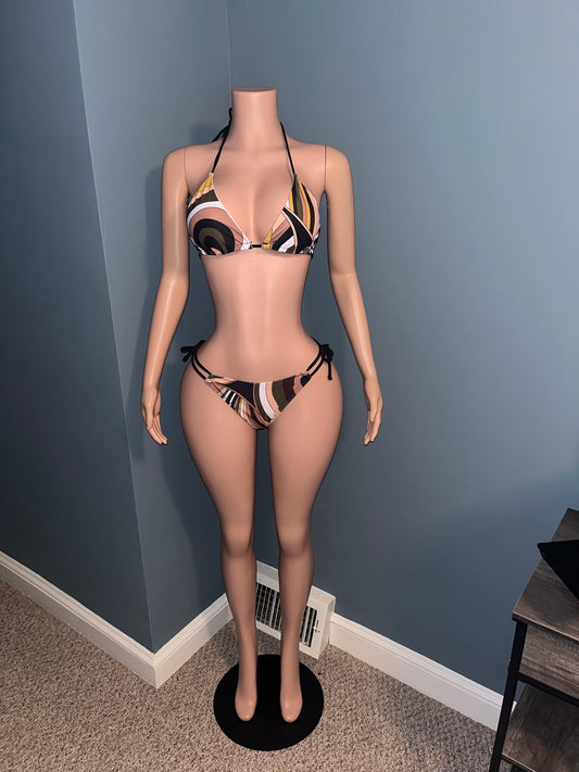 Green two piece swim