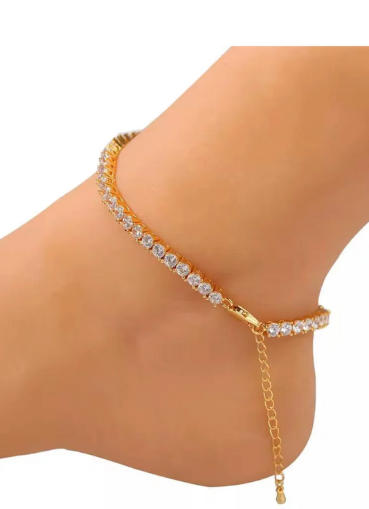 Gold anklet