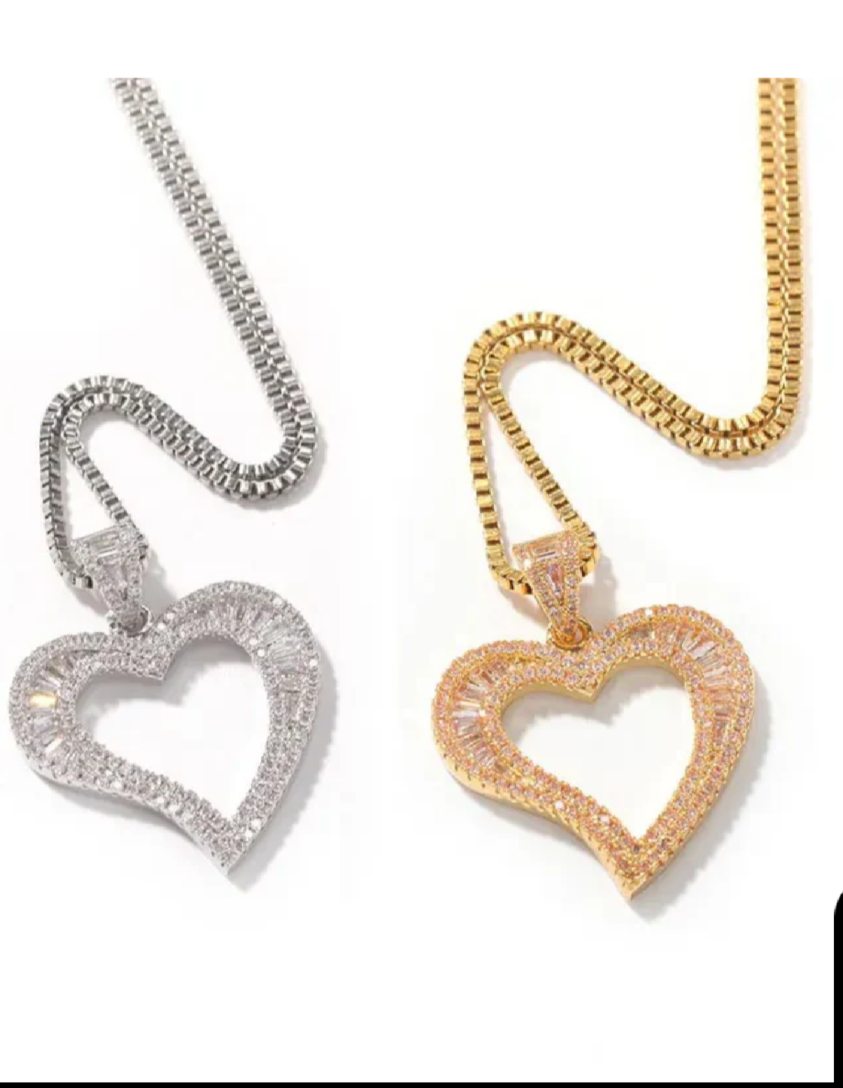 Gold heart necklace