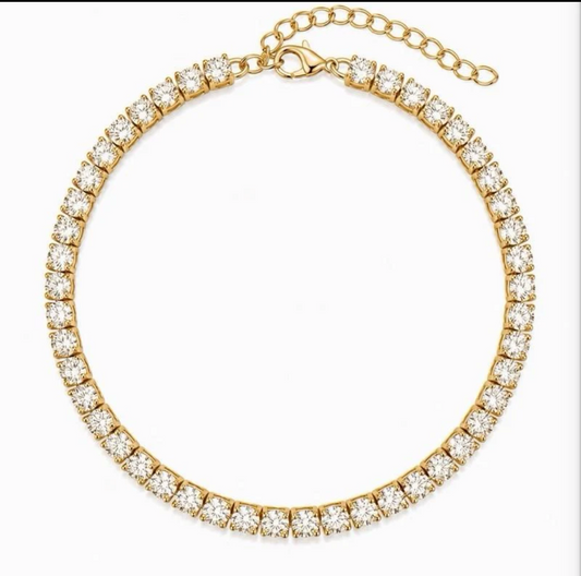 Gold anklet