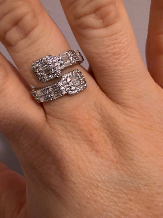 Stack silver ring