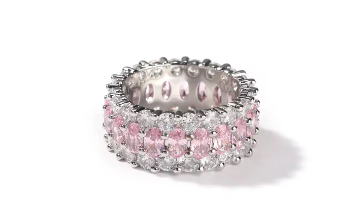Pink diamond ring